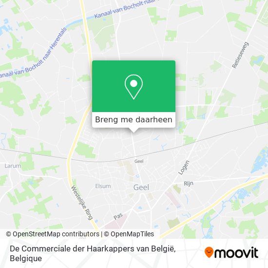 De Commerciale der Haarkappers van België kaart