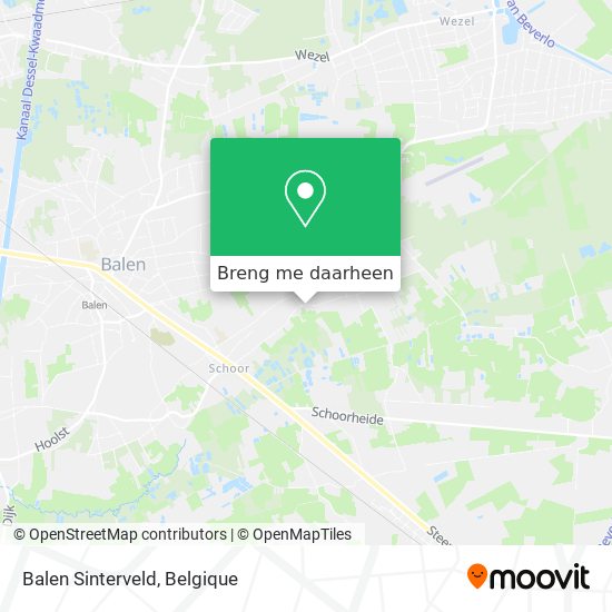 Balen Sinterveld kaart