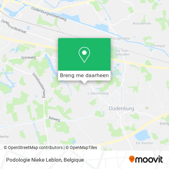 Podologie Nieke Leblon kaart