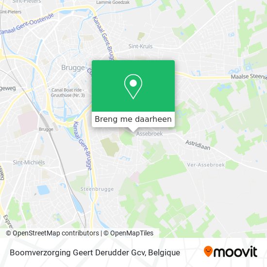 Boomverzorging Geert Derudder Gcv kaart