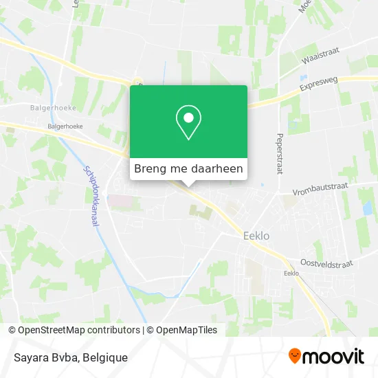 Sayara Bvba kaart