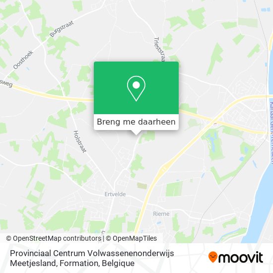 Provinciaal Centrum Volwassenenonderwijs Meetjesland, Formation kaart