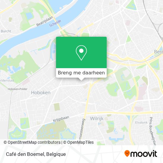 Café den Boemel kaart