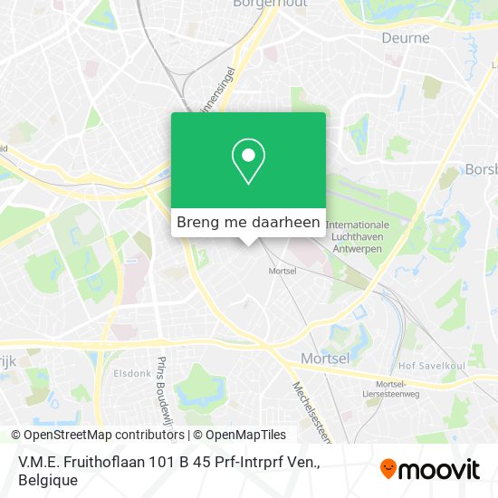 V.M.E. Fruithoflaan 101 B 45 Prf-Intrprf Ven. kaart