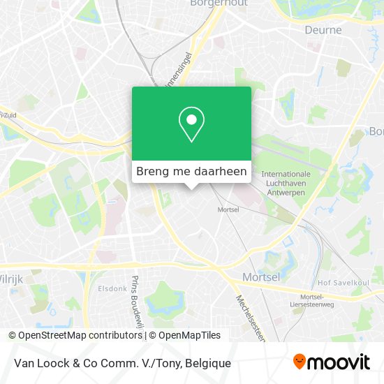 Van Loock & Co Comm. V./Tony kaart