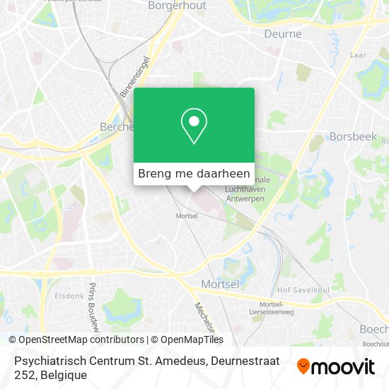 Psychiatrisch Centrum St. Amedeus, Deurnestraat 252 kaart