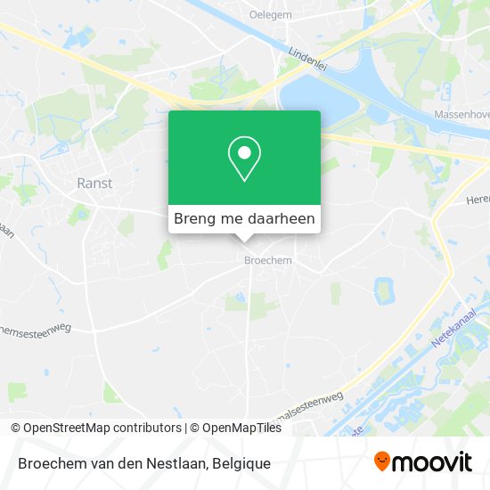 Broechem van den Nestlaan kaart