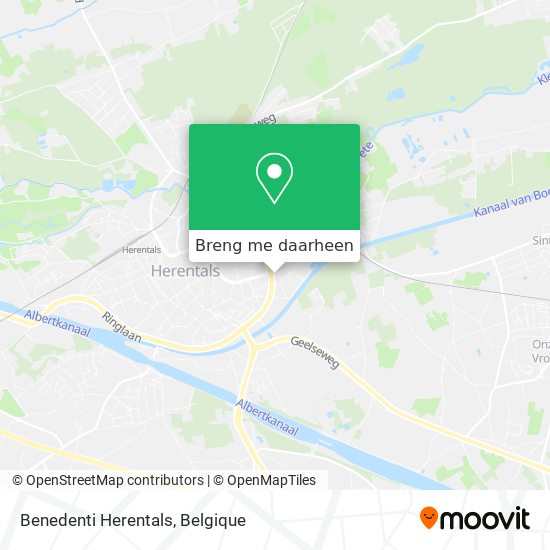 Benedenti Herentals kaart