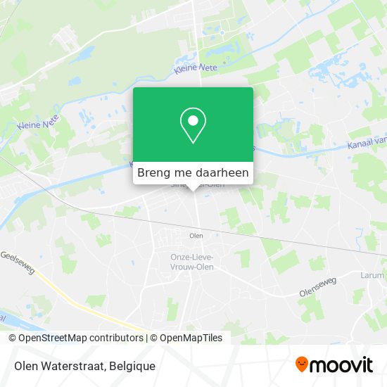 Olen Waterstraat kaart