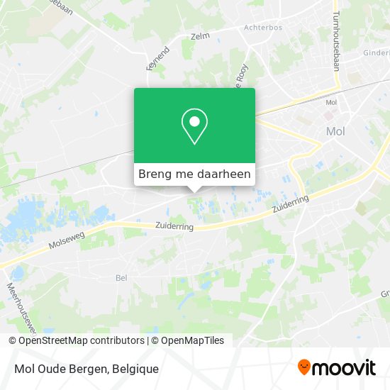 Mol Oude Bergen kaart