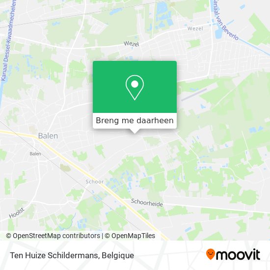 Ten Huize Schildermans kaart
