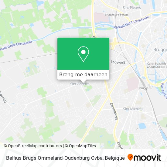Belfius Brugs Ommeland-Oudenburg Cvba kaart