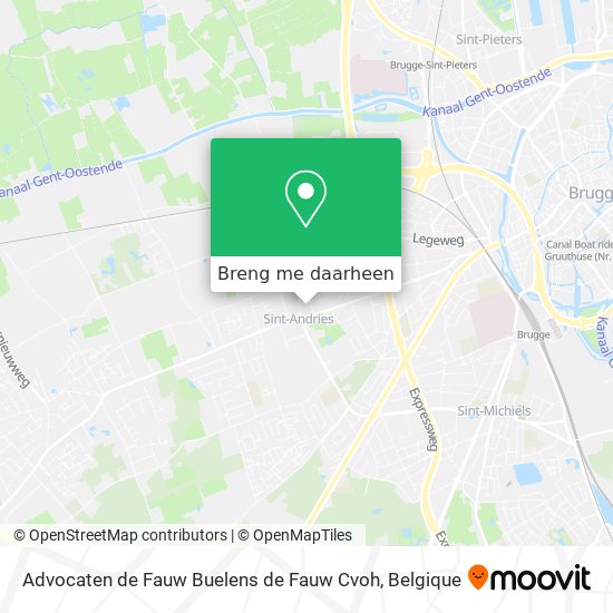 Advocaten de Fauw Buelens de Fauw Cvoh kaart