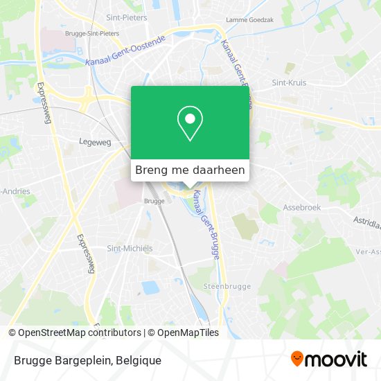 Brugge Bargeplein kaart