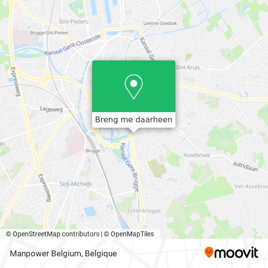 Manpower Belgium kaart