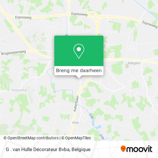 G . van Hulle Décorateur Bvba kaart