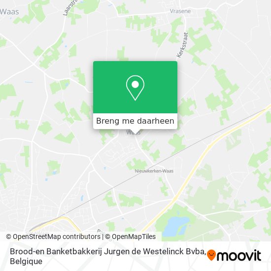Brood-en Banketbakkerij Jurgen de Westelinck Bvba kaart