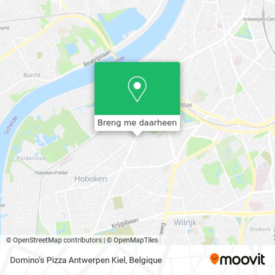 Domino's Pizza Antwerpen Kiel kaart