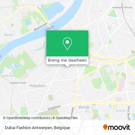 Dubai Fashion Antwerpen kaart