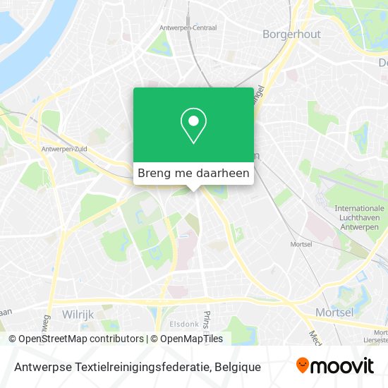 Antwerpse Textielreinigingsfederatie kaart