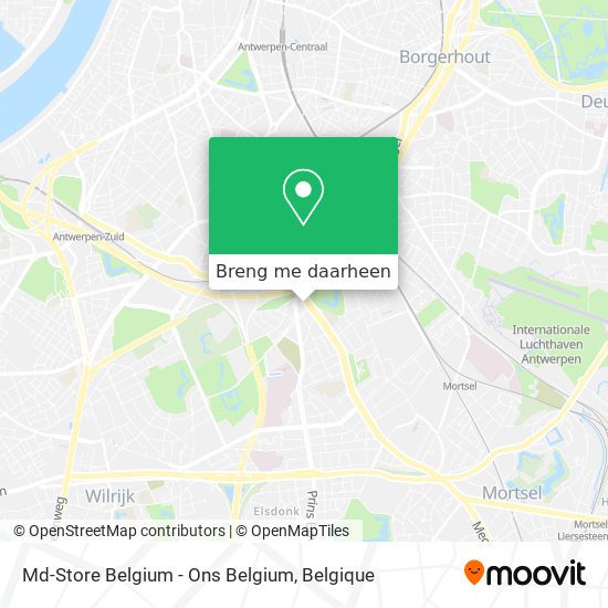 Md-Store Belgium - Ons Belgium kaart