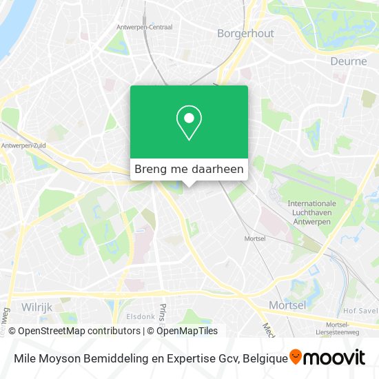 Mile Moyson Bemiddeling en Expertise Gcv kaart