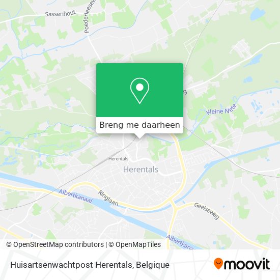 Huisartsenwachtpost Herentals kaart