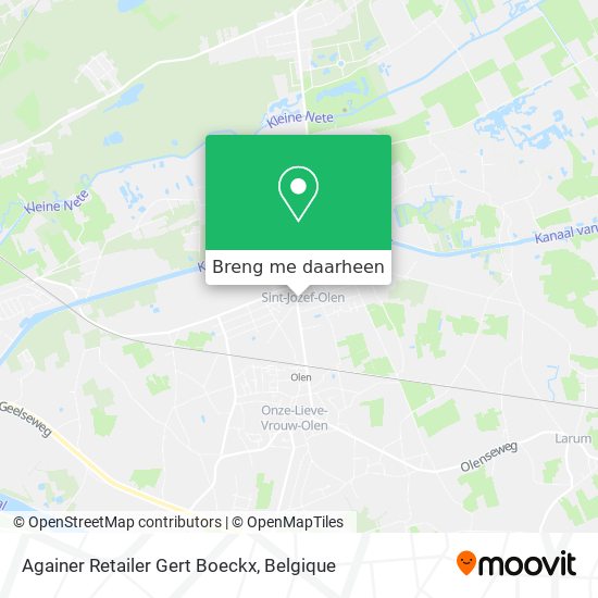 Againer Retailer Gert Boeckx kaart