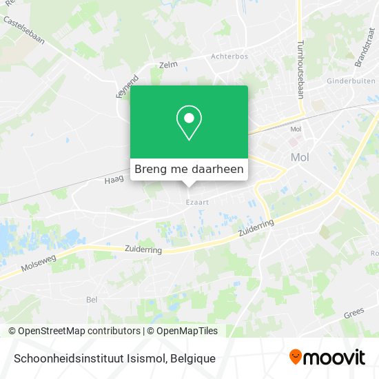 Schoonheidsinstituut Isismol kaart