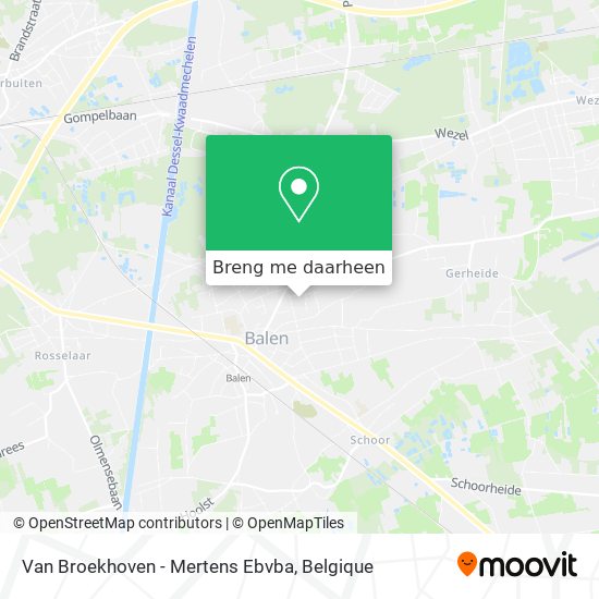 Van Broekhoven - Mertens Ebvba kaart