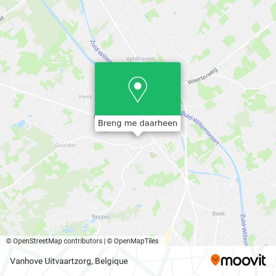 Vanhove Uitvaartzorg kaart