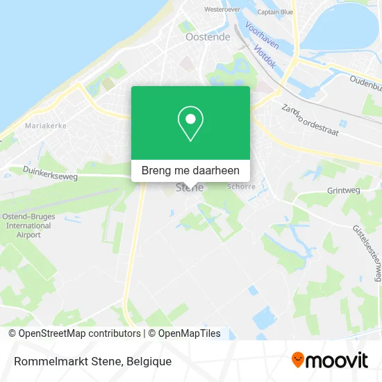 Rommelmarkt Stene kaart