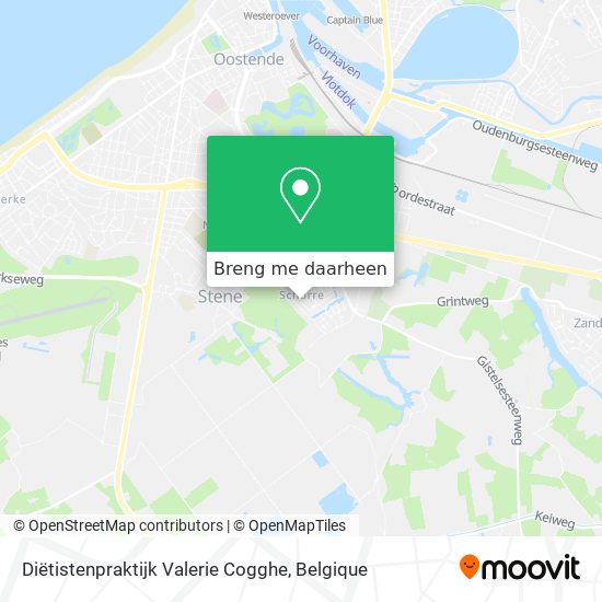 Diëtistenpraktijk Valerie Cogghe kaart