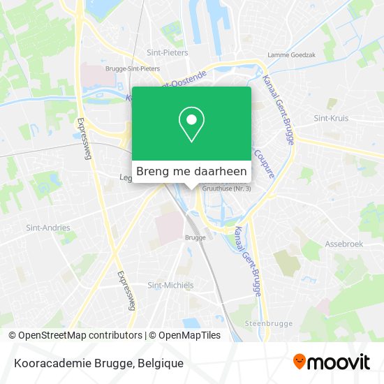 Kooracademie Brugge kaart