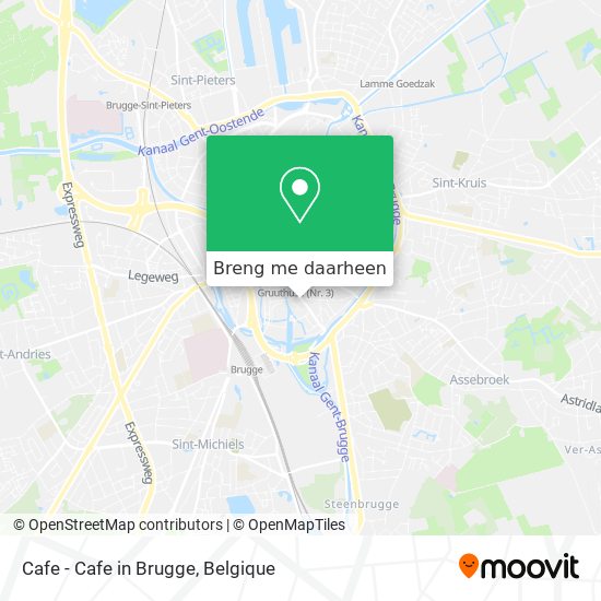 Cafe - Cafe in Brugge kaart