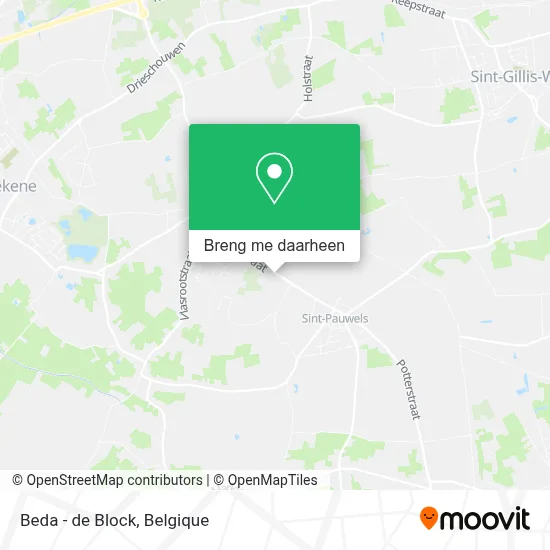 Beda - de Block kaart