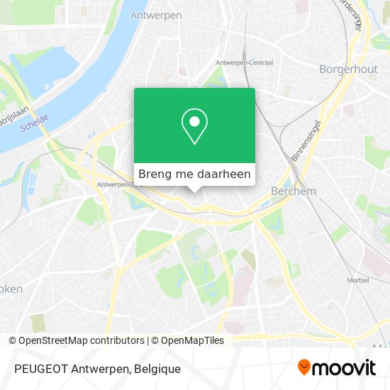 PEUGEOT Antwerpen kaart