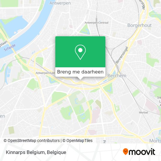 Kinnarps Belgium kaart