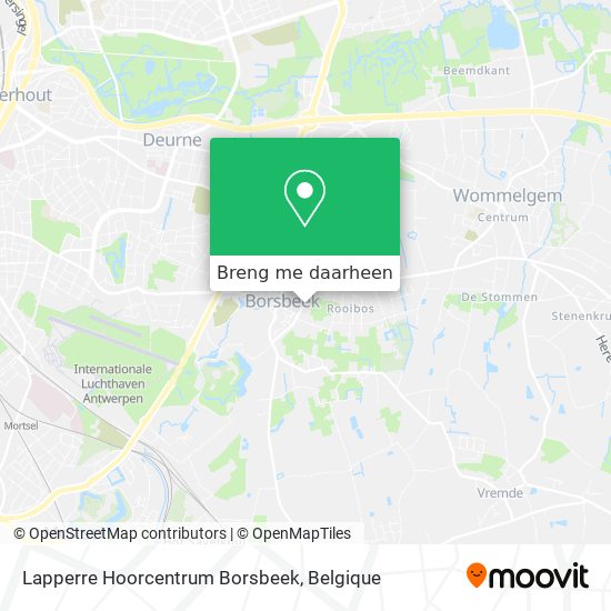 Lapperre Hoorcentrum Borsbeek kaart