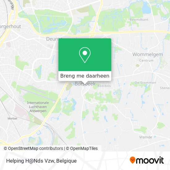 Helping H@Nds Vzw kaart