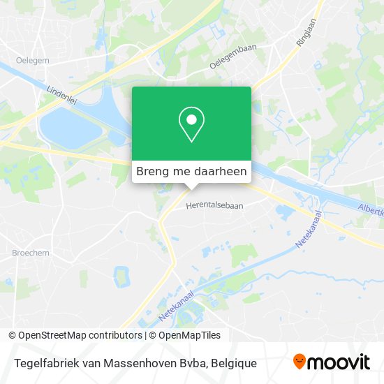 Tegelfabriek van Massenhoven Bvba kaart