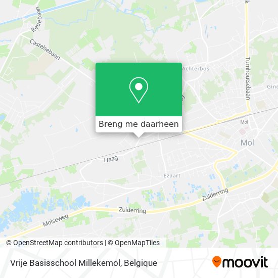 Vrije Basisschool Millekemol kaart