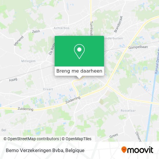 Bemo Verzekeringen Bvba kaart