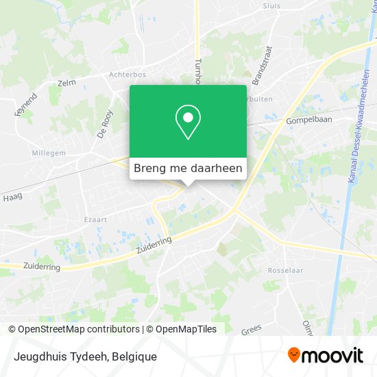 Jeugdhuis Tydeeh kaart