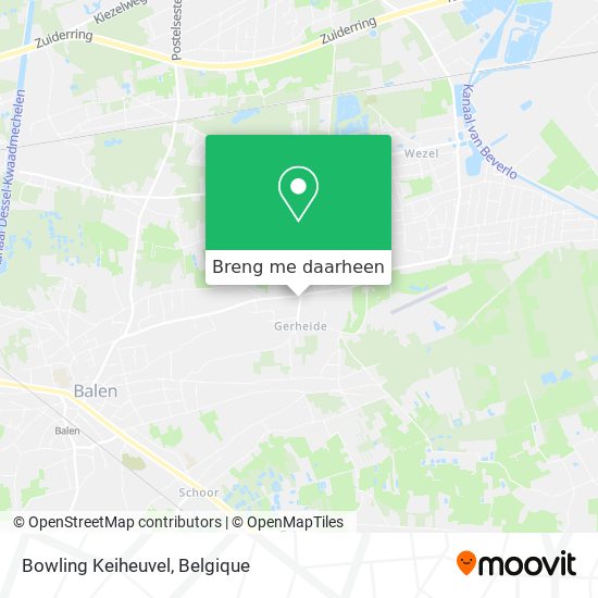Bowling Keiheuvel kaart