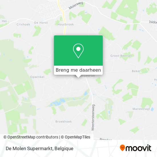 De Molen Supermarkt kaart