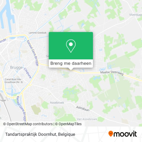 Tandartspraktijk Doornhut kaart