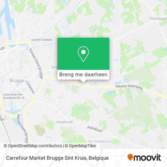 Carrefour Market Brugge Sint Kruis kaart