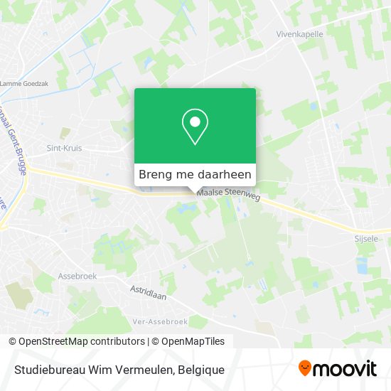 Studiebureau Wim Vermeulen kaart
