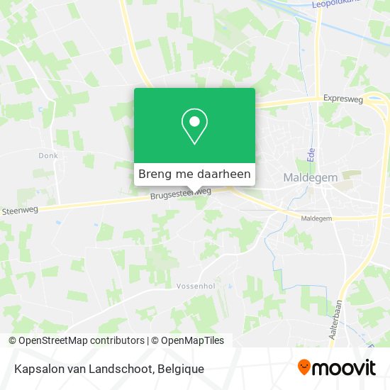 Kapsalon van Landschoot kaart